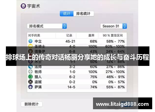 排球场上的传奇对话杨丽分享她的成长与奋斗历程